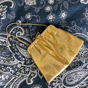 Vintage gold purse clutch bag